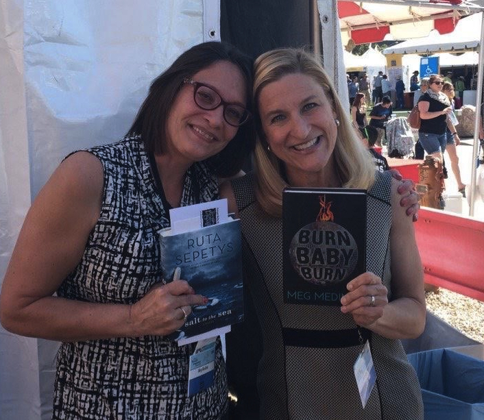 Meg Medina and Ruta Sepetys at the 2016 Tucson Festival of Books