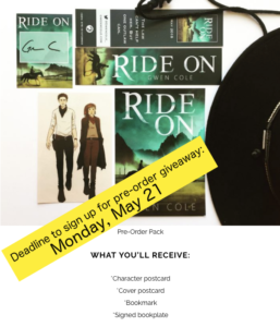 Ride-On pre-order giveaway