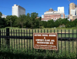 African Burial Ground sign